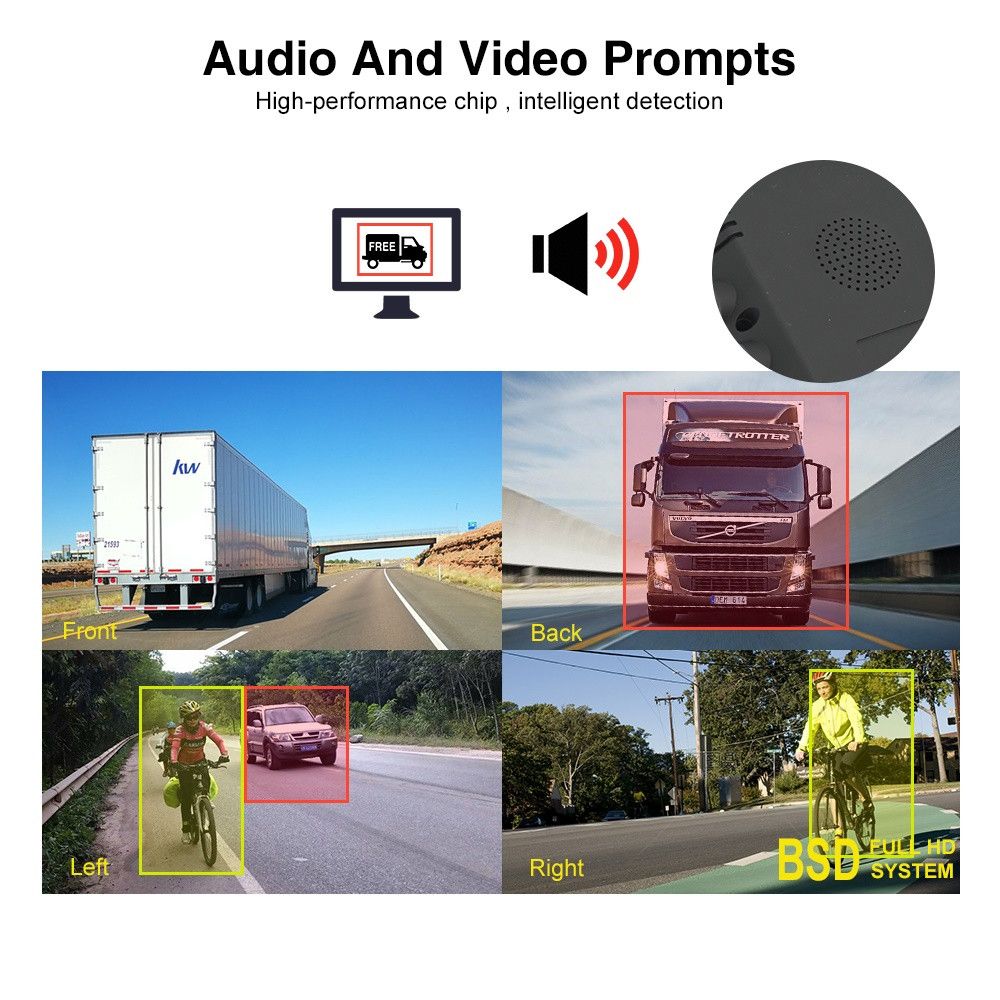 products/1317/kamera za snimanje za kamione.jpg - AHD AI SET - UNIVERZALNE LED PARKING KAMERE (4kom.) + MONITOR 10" (25.4cm.) + DVR (SNIMANJE NA SD KARTICI) - Xenon Svetla Beograd
